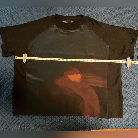 All Saints short sleeve sweater with abstract design S/M - Picture 1 of 6